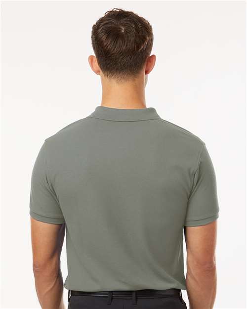 AllPro 62800 Men's Pique Polo - Greystone - model back