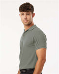 AllPro 62800 Men's Pique Polo - Greystone - model side