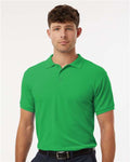 AllPro 62800 Men's Pique Polo - Kelly Green - model front
