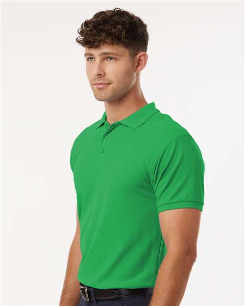 AllPro 62800 Men's Pique Polo - Kelly Green - model side