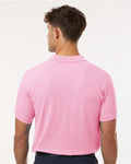 AllPro 62800 Men's Pique Polo - Light Pink - model back