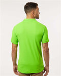 AllPro 62800 Men's Pique Polo - Lime - model back