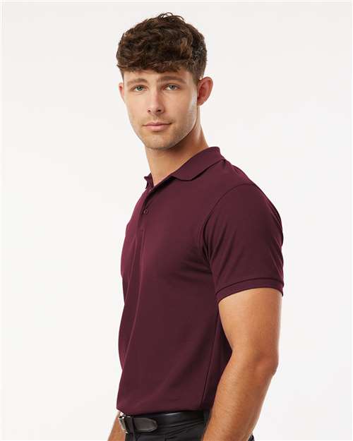 AllPro 62800 Men's Pique Polo - Maroon - model side