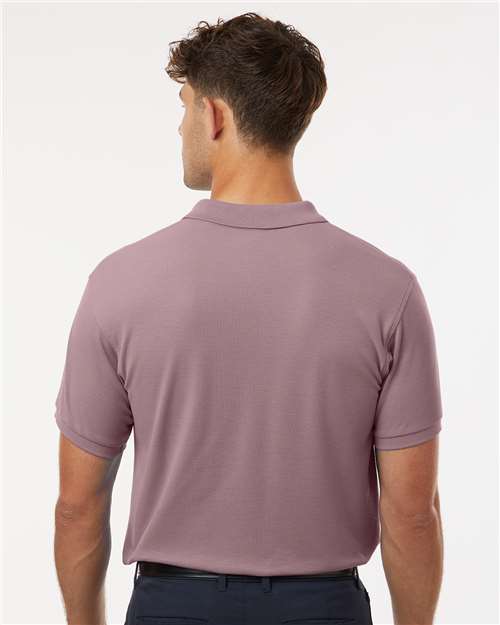 AllPro 62800 Men's Pique Polo - Deep Lavender - model back
