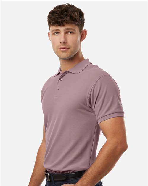 AllPro 62800 Men's Pique Polo - Deep Lavender - model side