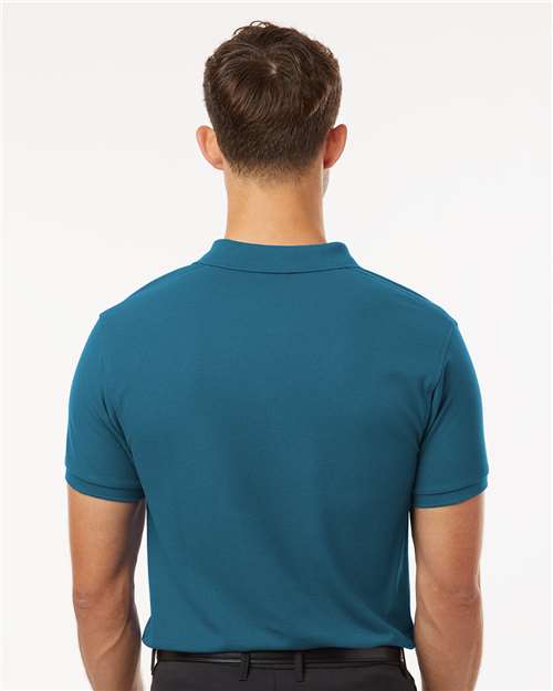 AllPro 62800 Men's Pique Polo - Pacific Blue - model back