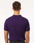 AllPro 62800 Men's Pique Polo - Purple - model back