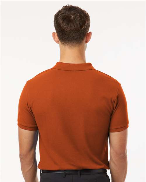 AllPro 62800 Men's Pique Polo - Rust - model back
