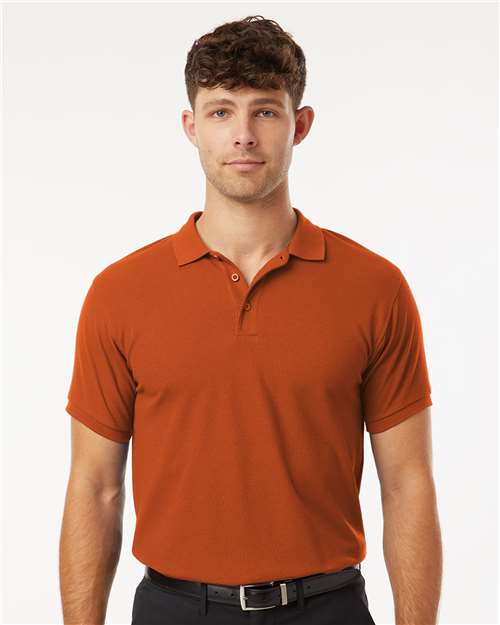 AllPro 62800 Men's Pique Polo - Rust - model front