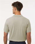 AllPro 62800 Men's Pique Polo - Sand - model back