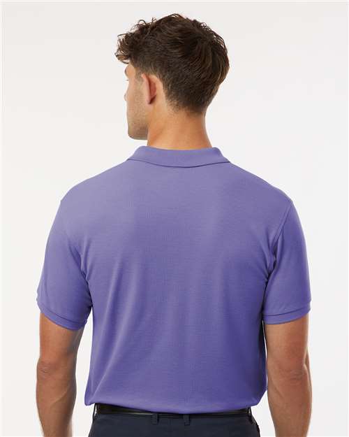 AllPro 62800 Men's Pique Polo - Violet - model back