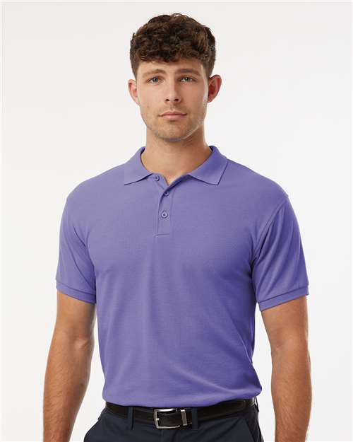 AllPro 62800 Men's Pique Polo - Violet - model front