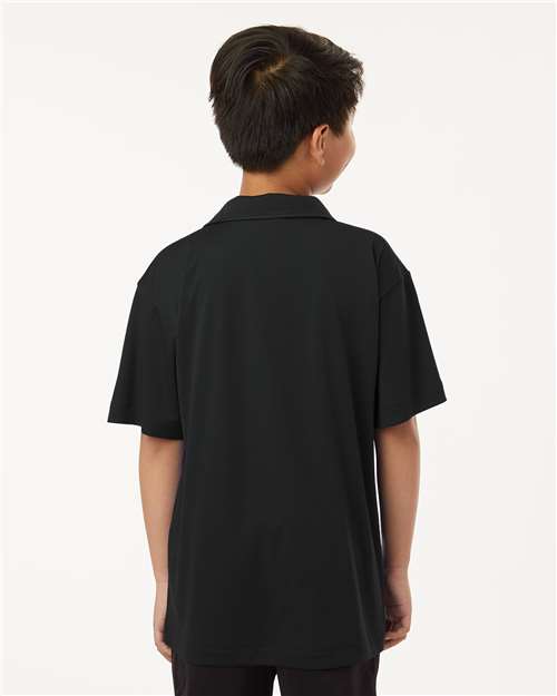 AllPro 41800Y Youth Pro-Lock Performance Polo - Black - model back