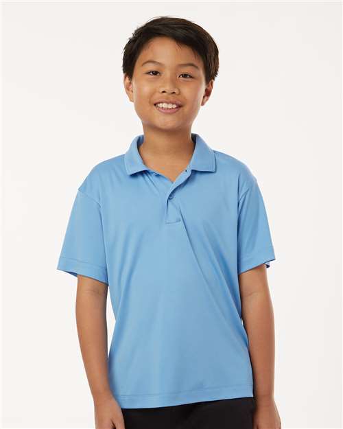 AllPro 41800Y Youth Pro-Lock Performance Polo - Carolina Blue - model front