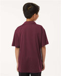 AllPro 41800Y Youth Pro-Lock Performance Polo - Maroon - model back