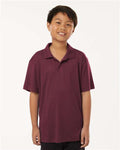 AllPro 41800Y Youth Pro-Lock Performance Polo - Maroon - model front