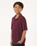 AllPro 41800Y Youth Pro-Lock Performance Polo - Maroon - model side