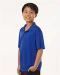 AllPro 41800Y Youth Pro-Lock Performance Polo - Royal - model side