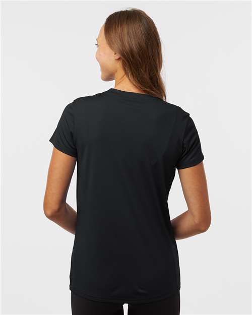 AllPro 48000L Women's Pro-Lock Performance T-Shirt - Black - model back