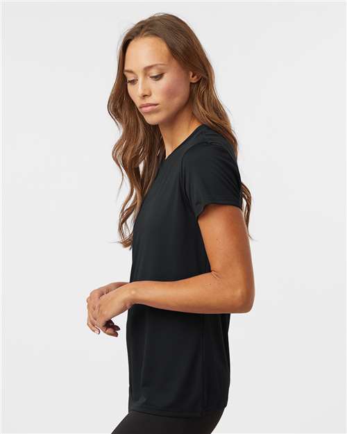 AllPro 48000L Women's Pro-Lock Performance T-Shirt - Black - model side