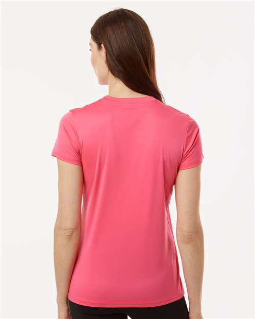 AllPro 48000L Women's Pro-Lock Performance T-Shirt - Bright Pink - model back