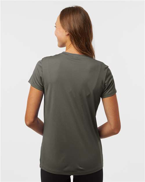 AllPro 48000L Women's Pro-Lock Performance T-Shirt - Charcoal - model back