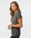 AllPro 48000L Women's Pro-Lock Performance T-Shirt - Charcoal - model side