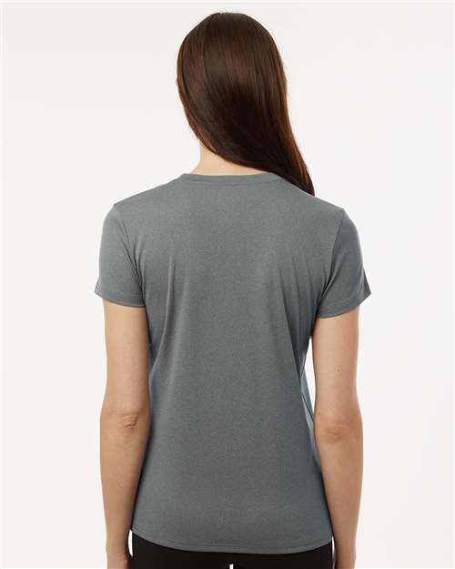 AllPro 48000L Women's Pro-Lock Performance T-Shirt - Heather Granite - model back