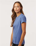 AllPro 48000L Women's Pro-Lock Performance T-Shirt - Heather Royal - model side
