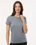 AllPro 48000L Women's Pro-Lock Performance T-Shirt - Heather Steel - model front