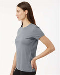 AllPro 48000L Women's Pro-Lock Performance T-Shirt - Heather Steel - model side