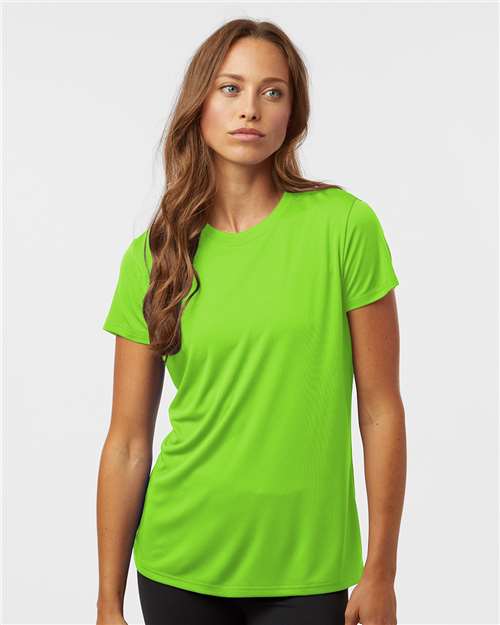 AllPro 48000L Women's Pro-Lock Performance T-Shirt - Lime - model front