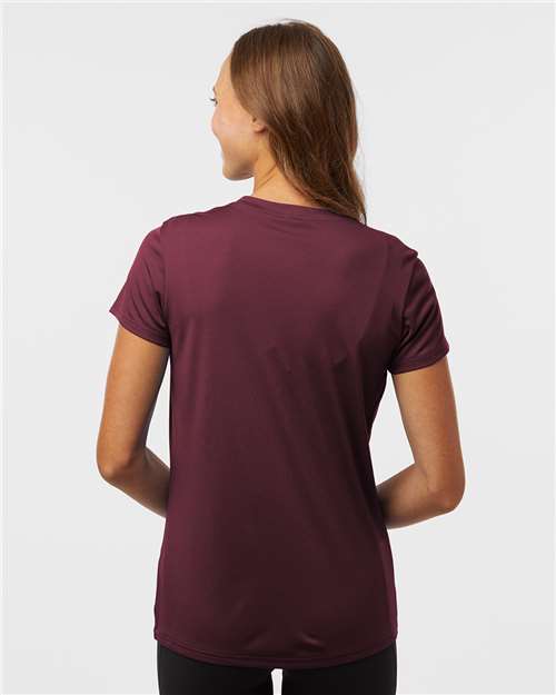 AllPro 48000L Women's Pro-Lock Performance T-Shirt - Maroon - model back