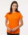 AllPro 48000L Women's Pro-Lock Performance T-Shirt - Neon Orange - model front