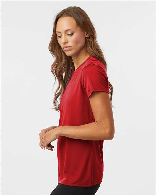 AllPro 48000L Women's Pro-Lock Performance T-Shirt - Red - model side