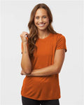 AllPro 48000L Women's Pro-Lock Performance T-Shirt - Rust - model front