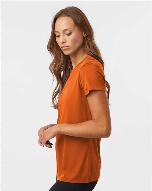 AllPro 48000L Women's Pro-Lock Performance T-Shirt - Rust - model side