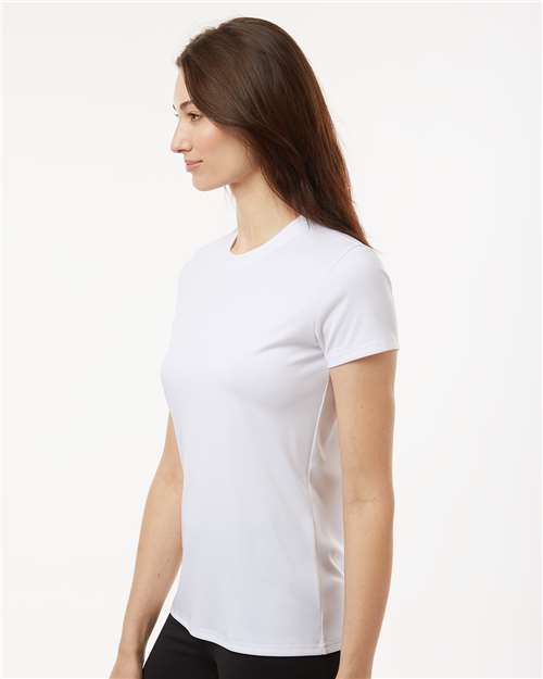 AllPro 48000L Women's Pro-Lock Performance T-Shirt - White - model side