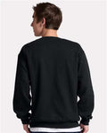 Jerzees IC48MR Ultimate CVC Crewneck Sweatshirt - Black Ink - model back