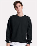 Jerzees IC48MR Ultimate CVC Crewneck Sweatshirt - Black Ink - model front