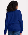 Jerzees IC48MR Ultimate CVC Crewneck Sweatshirt - Orchid - model back