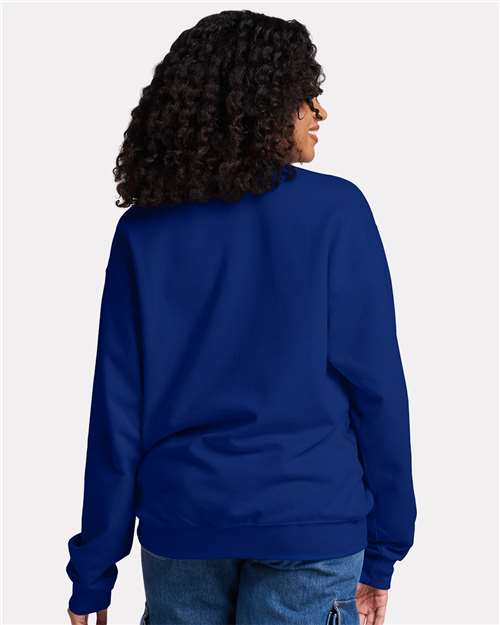 Jerzees IC48MR Ultimate CVC Crewneck Sweatshirt - Orchid - model back