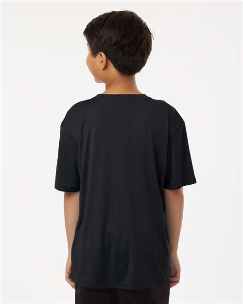 AllPro 48000Y Youth Pro-Lock Performance T-Shirt - Black - model back