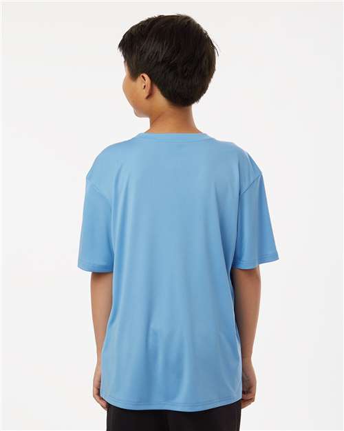 AllPro 48000Y Youth Pro-Lock Performance T-Shirt - Carolina Blue - model back