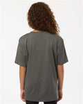 AllPro 48000Y Youth Pro-Lock Performance T-Shirt - Charcoal - model back