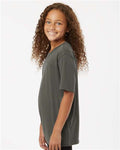 AllPro 48000Y Youth Pro-Lock Performance T-Shirt - Charcoal - model side