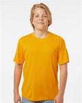 AllPro 48000Y Youth Pro-Lock Performance T-Shirt - Gold - model front