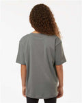 AllPro 48000Y Youth Pro-Lock Performance T-Shirt - Heather Granite - model back