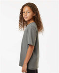 AllPro 48000Y Youth Pro-Lock Performance T-Shirt - Heather Granite - model side