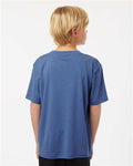 AllPro 48000Y Youth Pro-Lock Performance T-Shirt - Heather Royal - model back